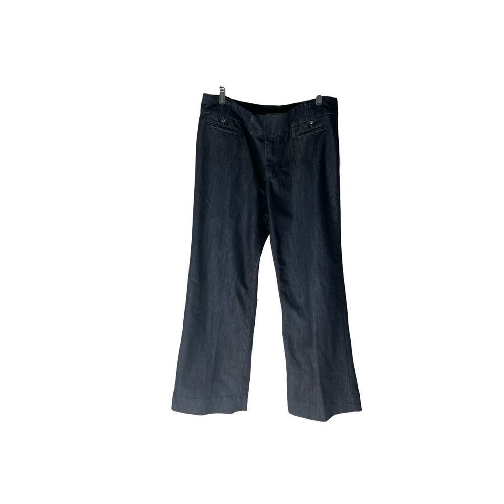 Chico’s Platinum Karisa MR Wide Flare Dark Wash Jeans Size 2.5